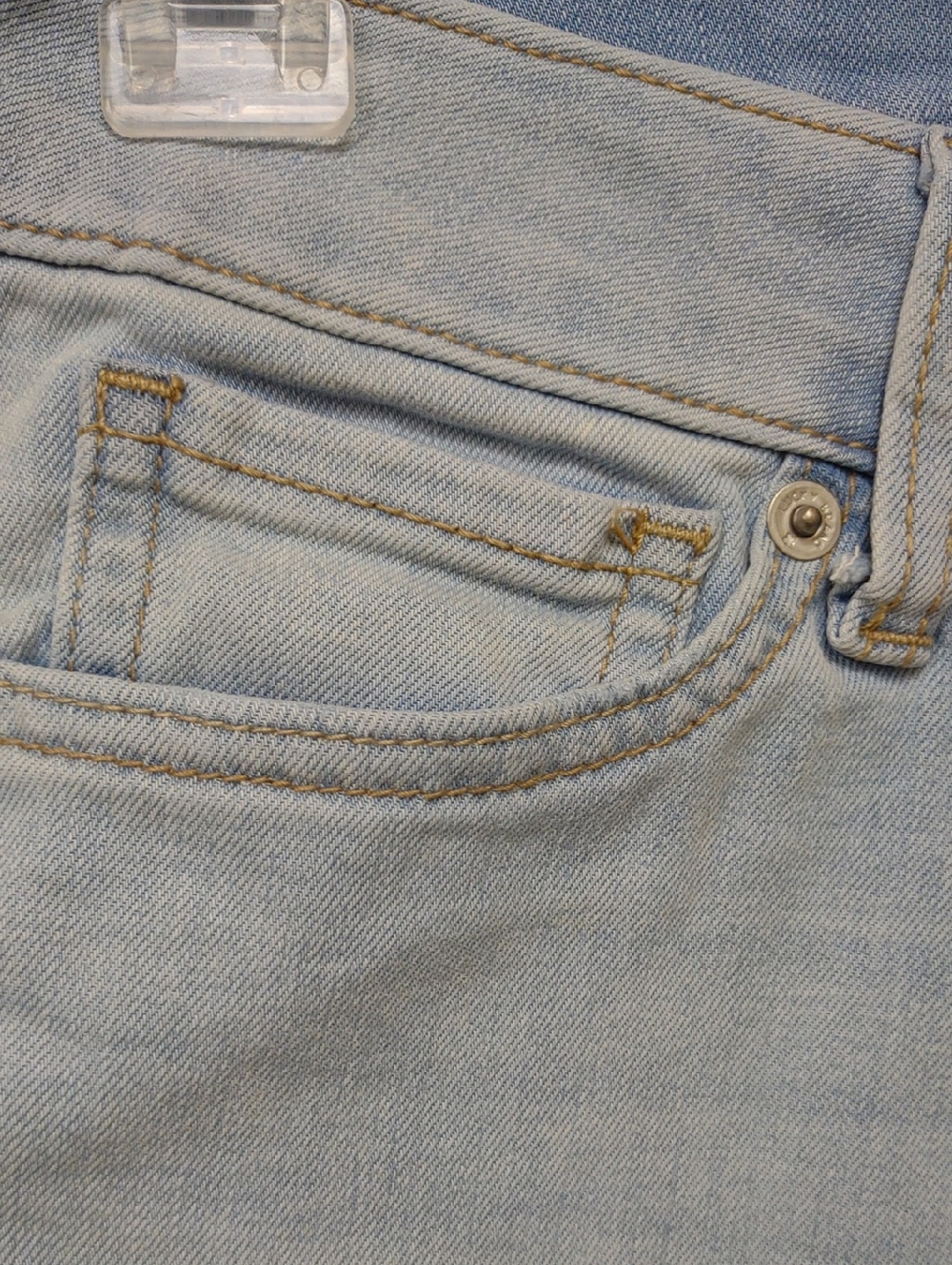 Lucky Brand Lolita Ankle Crop Curvy Stretch Distressed Light Blue Jeans - Picture 5 of 15
